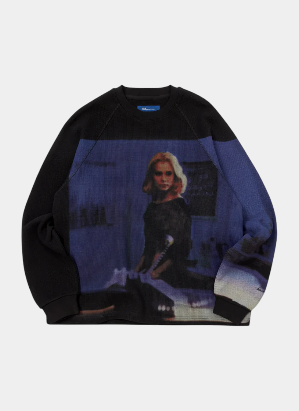 Свитшот Booth 4 Waffle Sweatshirt Black