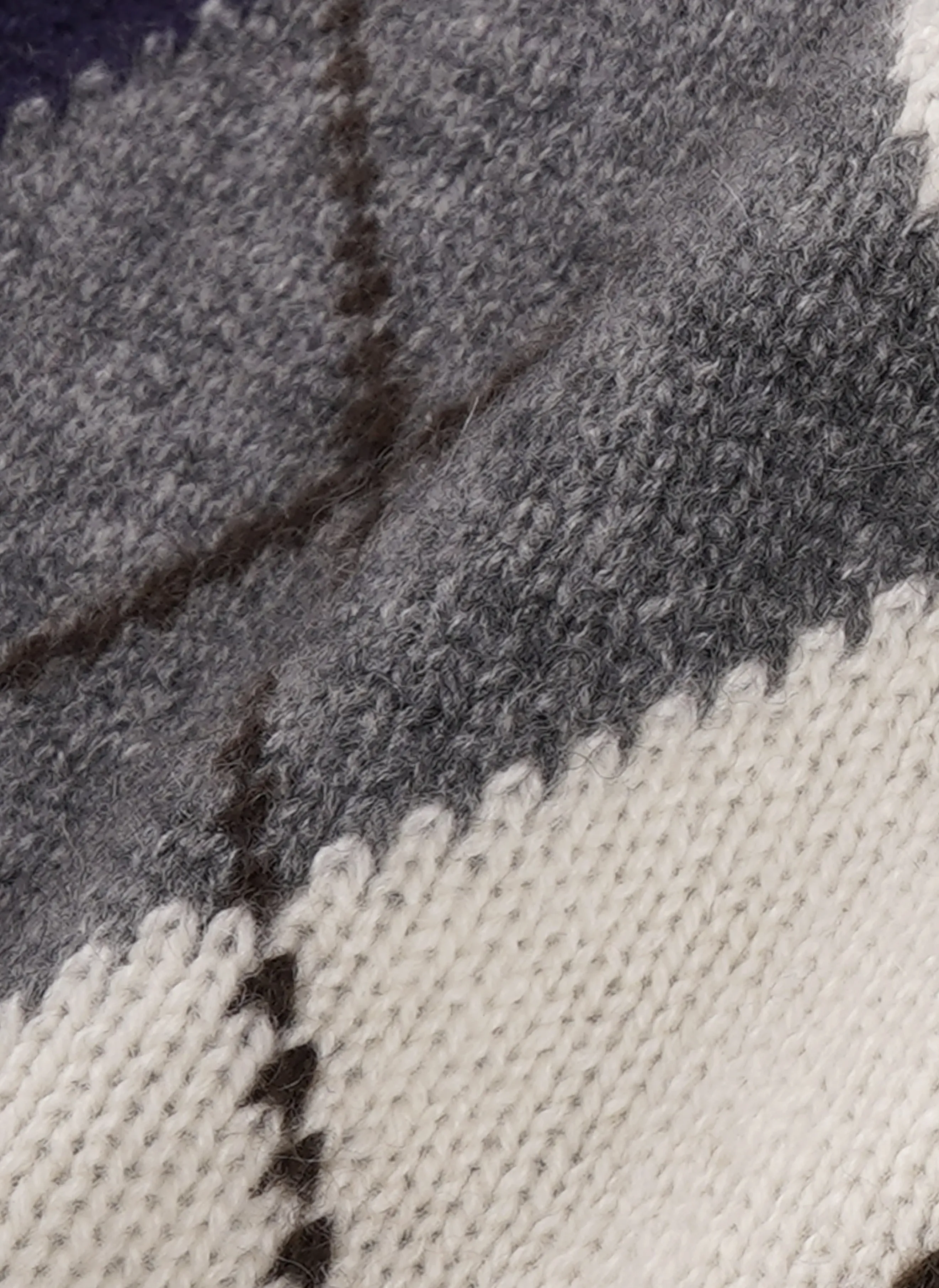 Поло Serif Logo Argyle Cashmere Polo Gray