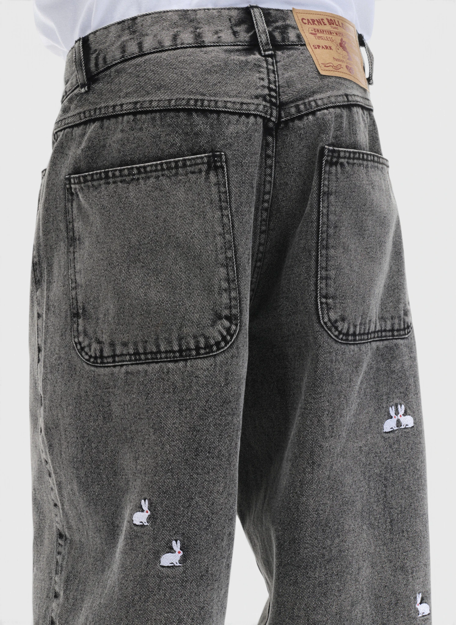 Джинсы A Billionhare Denim Pants Washed Black