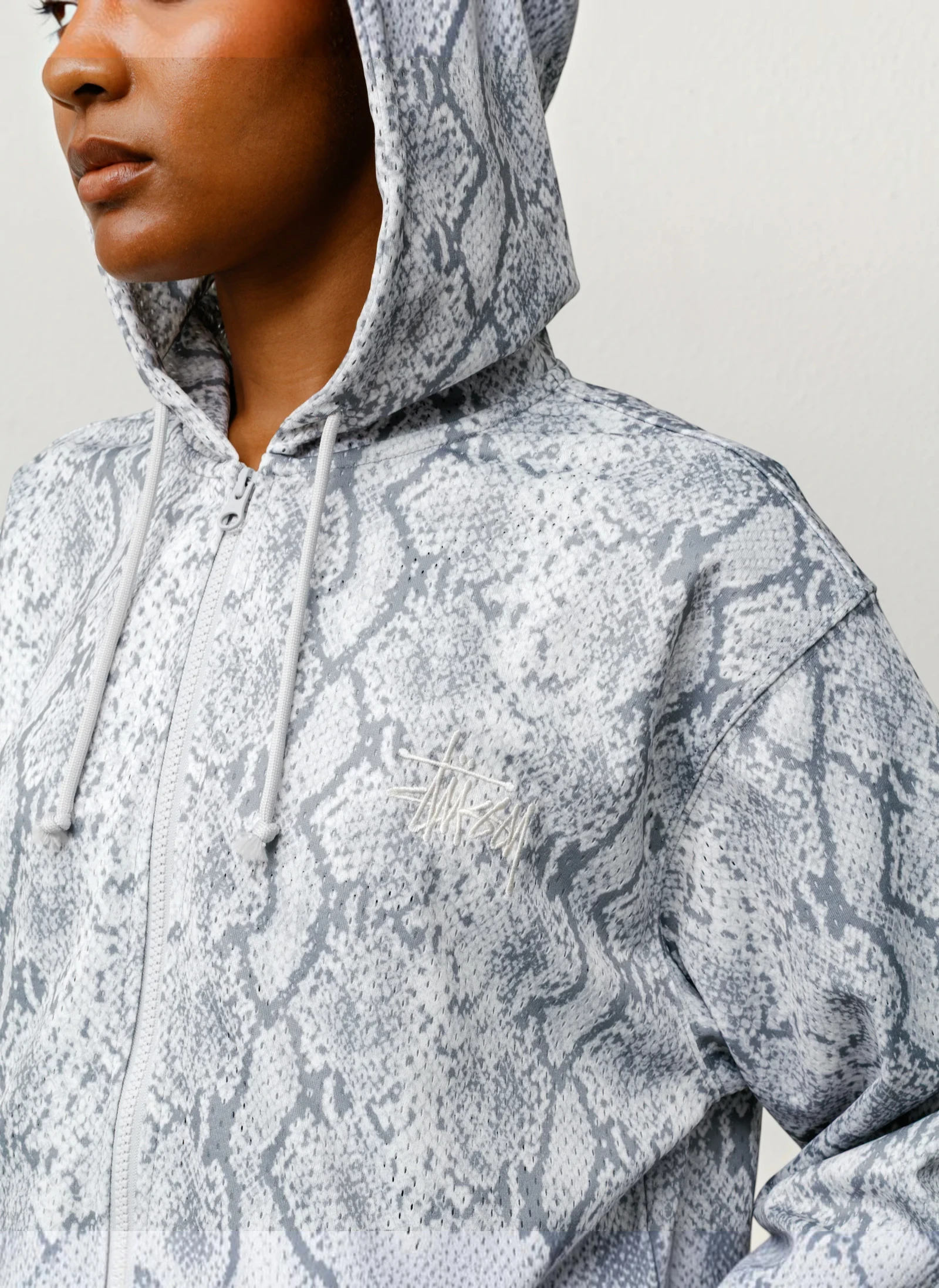 Худи на молнии Athletic Mesh Zip Hood Snake