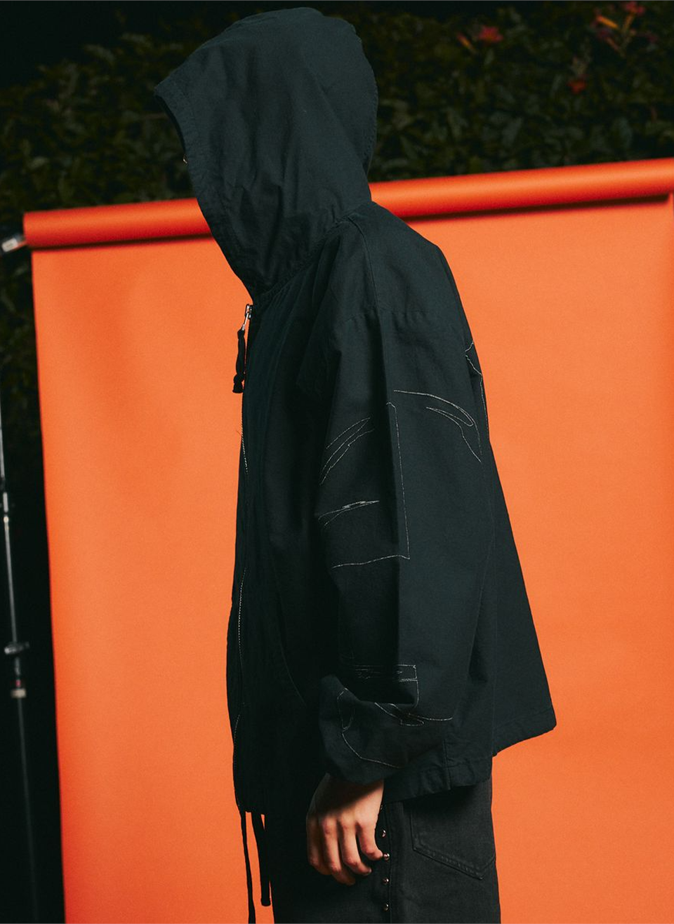 Худи на молнии Pleasures x Daft Punk Digital Zip Poncho Hoodie Black