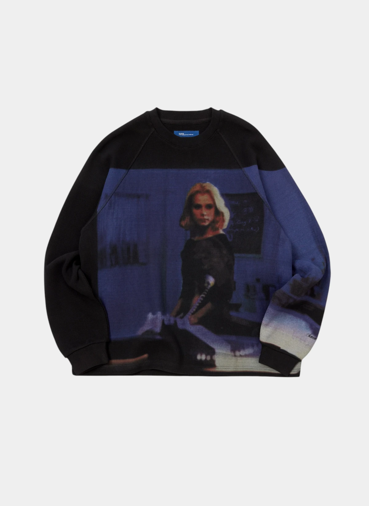 Свитшот Booth 4 Waffle Sweatshirt Black