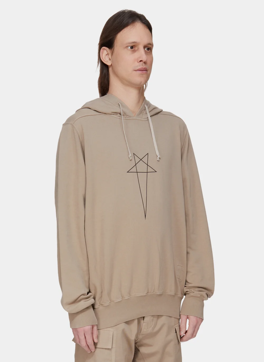 Худи Oversized Hoodie Pearl / Black