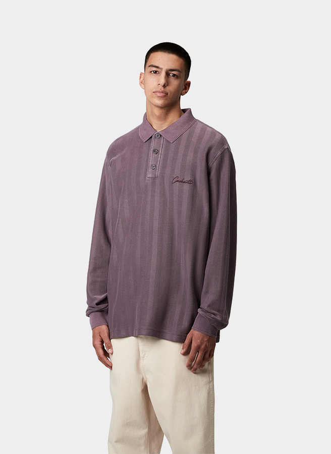 Рубашка регби ‘L/S Morrison Rugby Shirt’ HUCKLEBERRY (PIGMENT GARMENT DYED) Рубашка регби ‘L/S Morrison Rugby Shirt’ HUCKLEBERRY (PIGMENT GARMENT DYED)