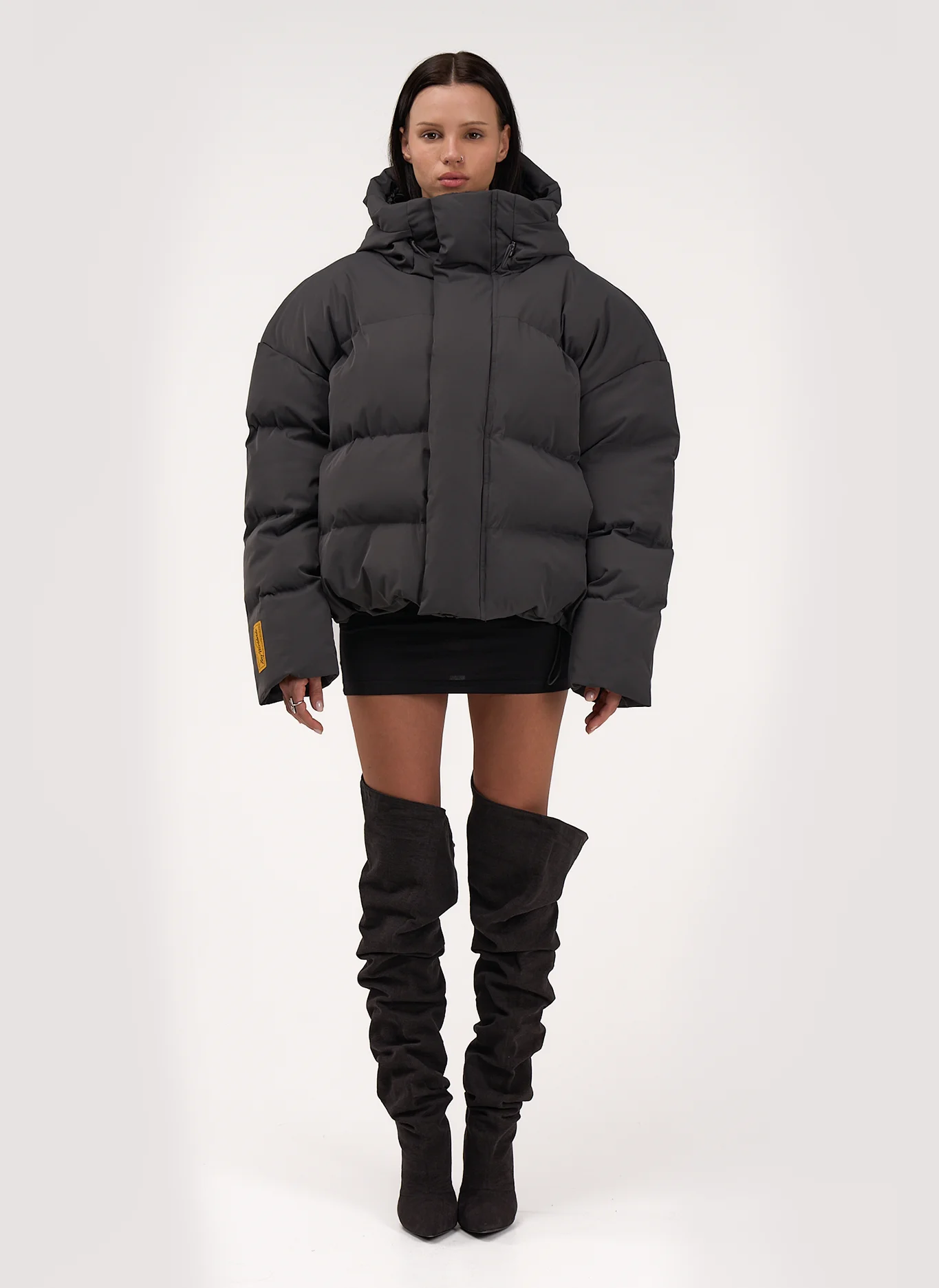 Пуховик Hooded AW25 Grey