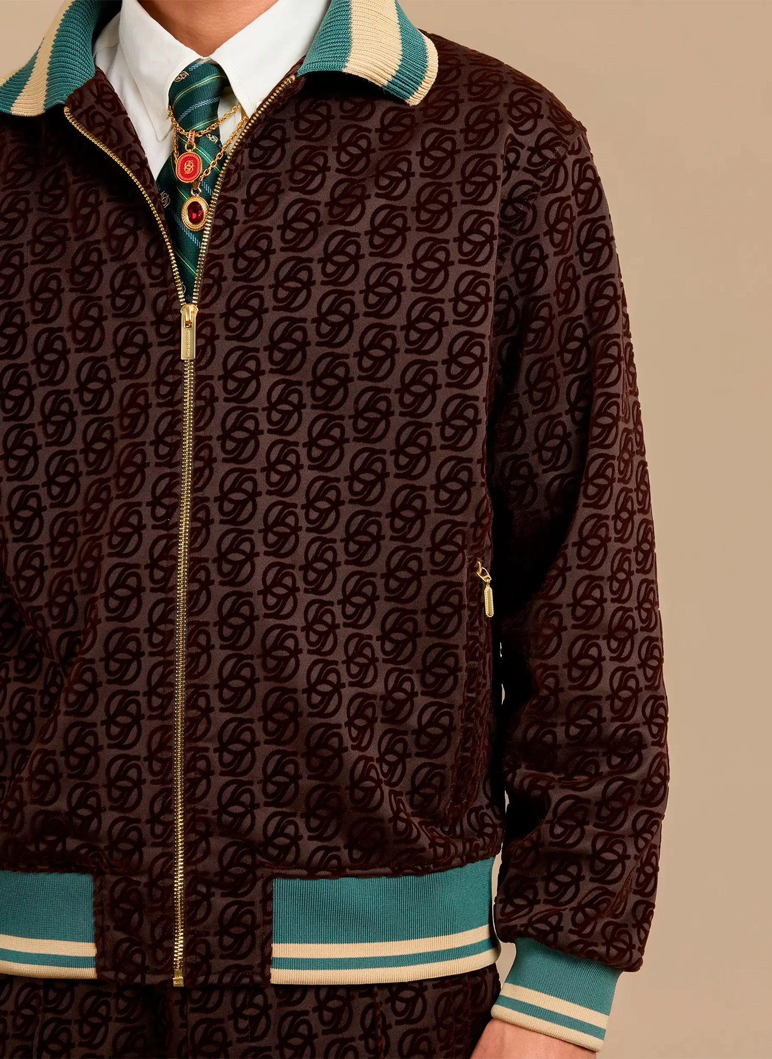 Олимпийка La Track Jacket Monogramme Dark Brown