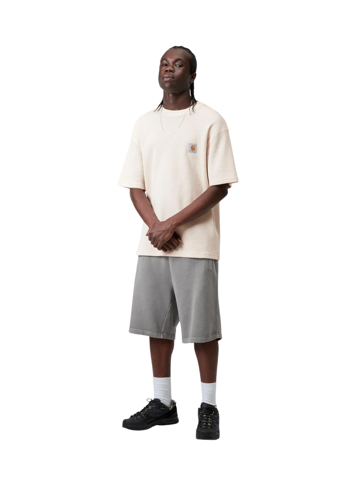 Футболка S/S Nelson Waffle T-Shirt Natural (Garment Dyed)