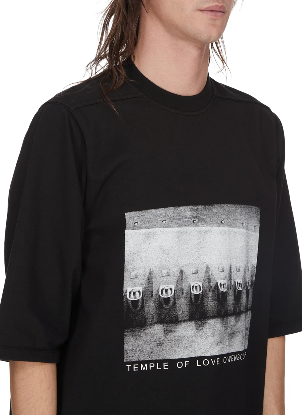 Футболка Temple Of Love Jumbo Print SS T-Shirt  Black / Milk