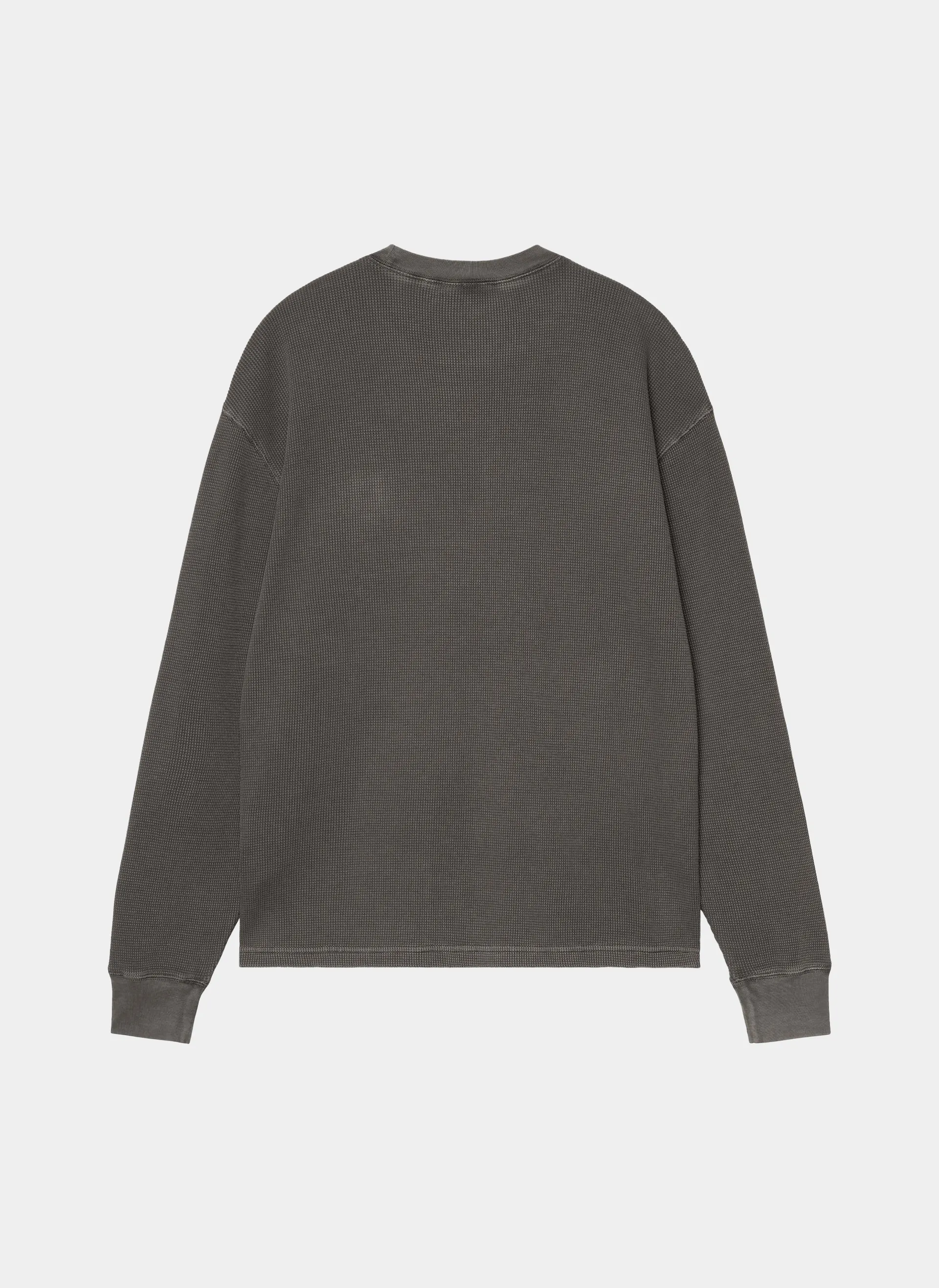 Лонгслив L/S Vista Waffle T-Shirt Black (Garment Dyed)