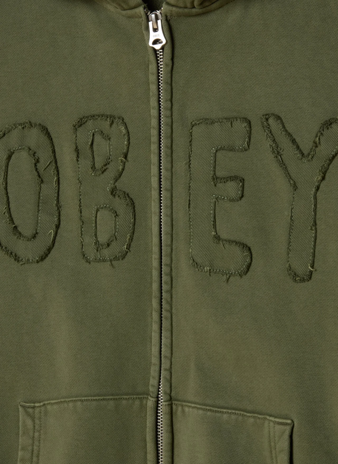 Худи на молнии Hybrid Faded Zip Hood Deep Lichen Green Faded Wash