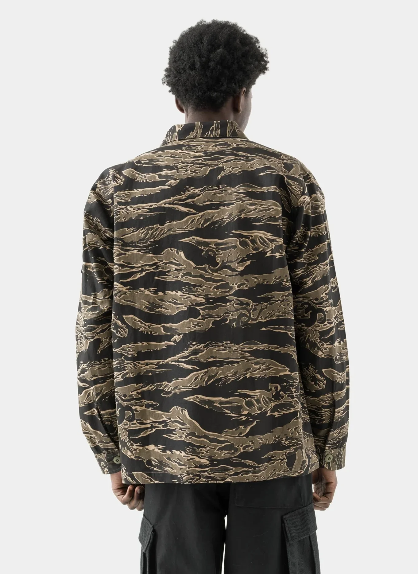 Рубашка Bonsai Tigerstripe L/S Utility Shirt  Mint Gold