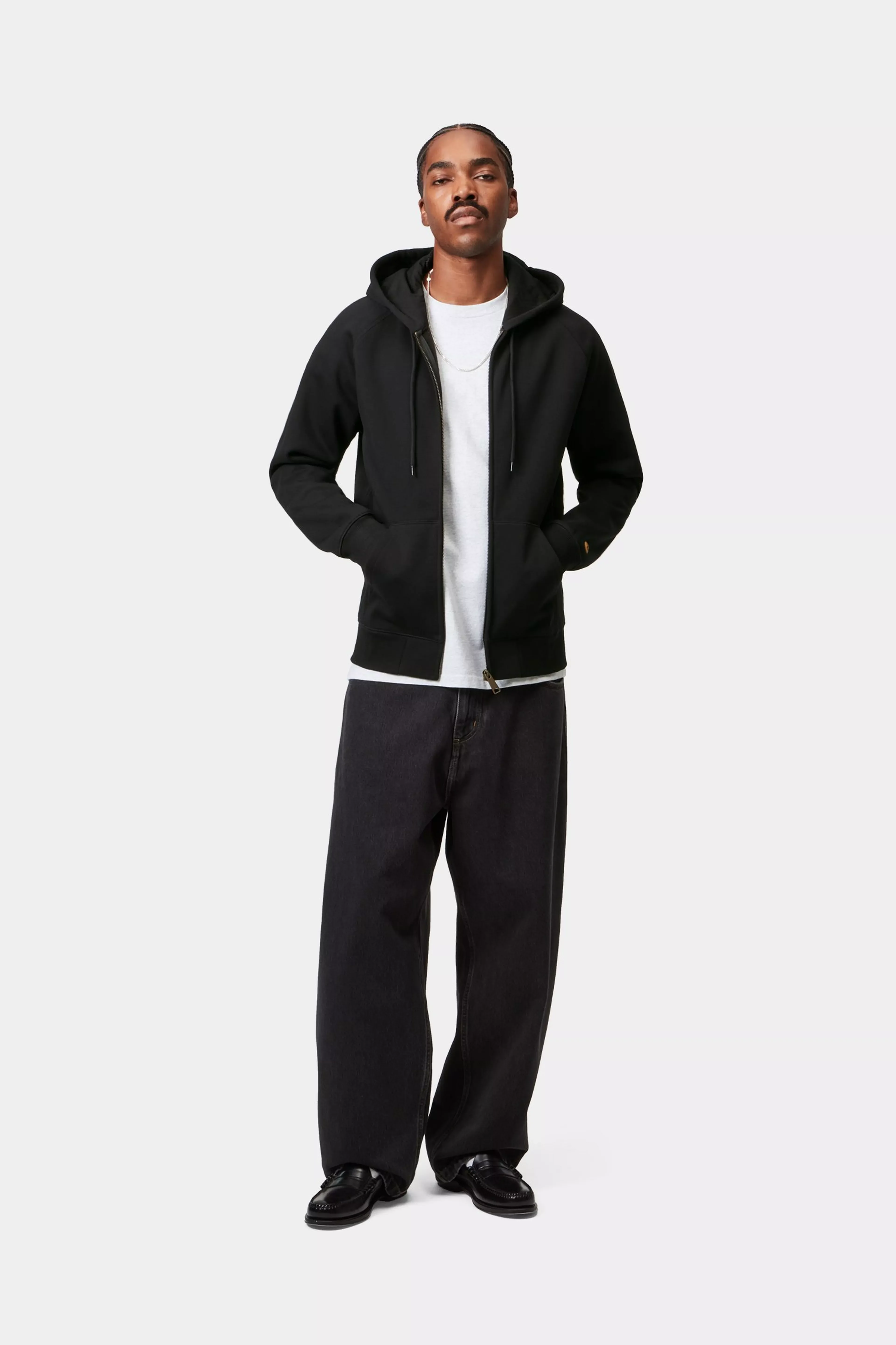 Худи на молнии Hooded Chase Jacket BLACK / GOLD