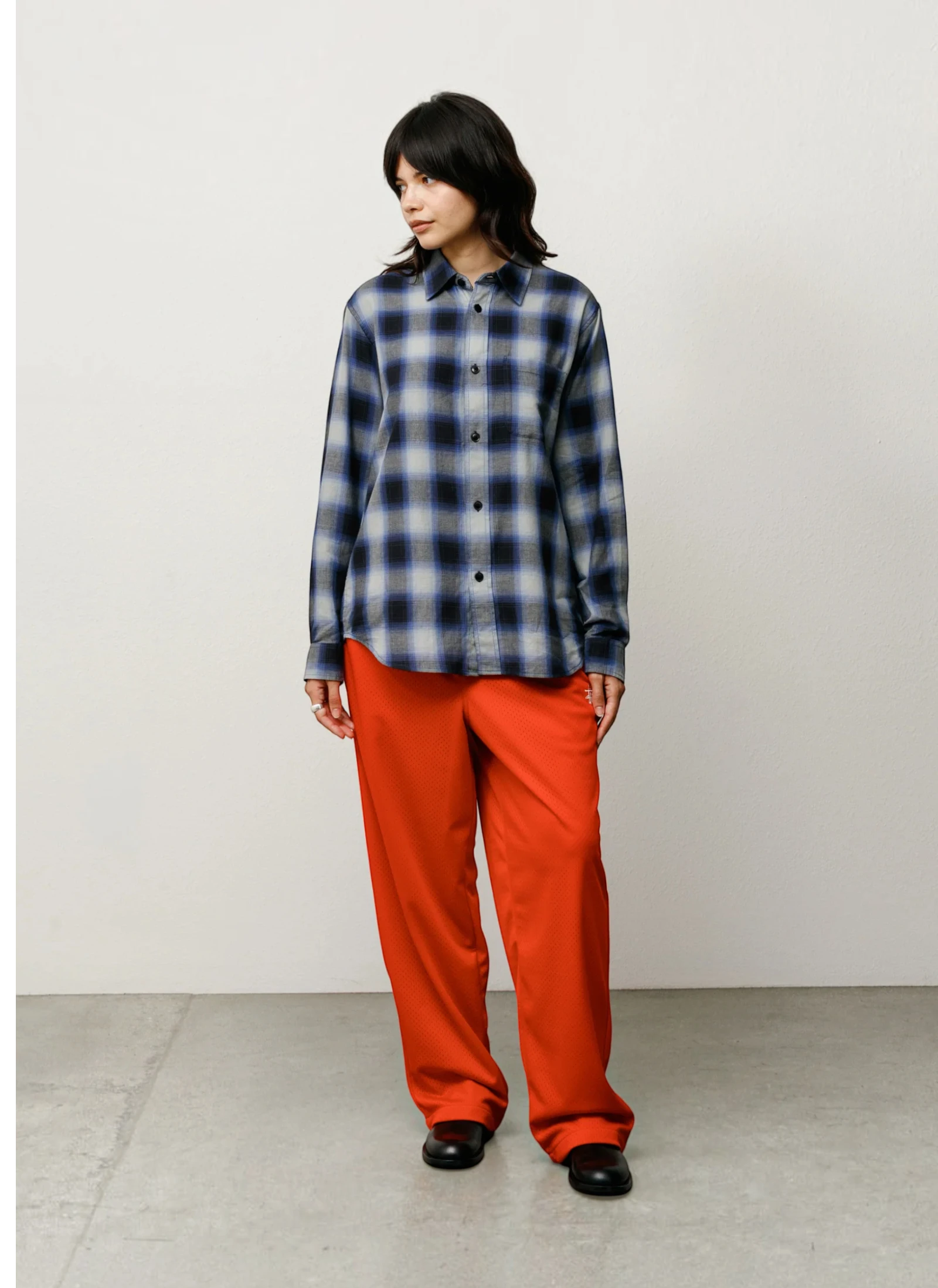 Рубашка Beach Ombre Plaid Shirt Black