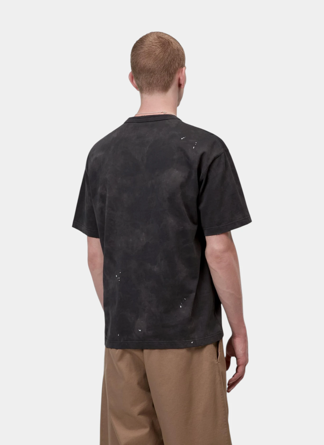 Футболка S/S Painter T-Shirt Black (Destroy Wash, Splatter)