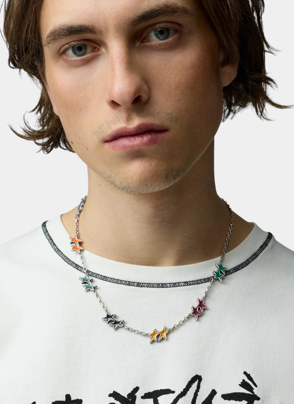 Ожерелье Melted Stars Necklace Silver