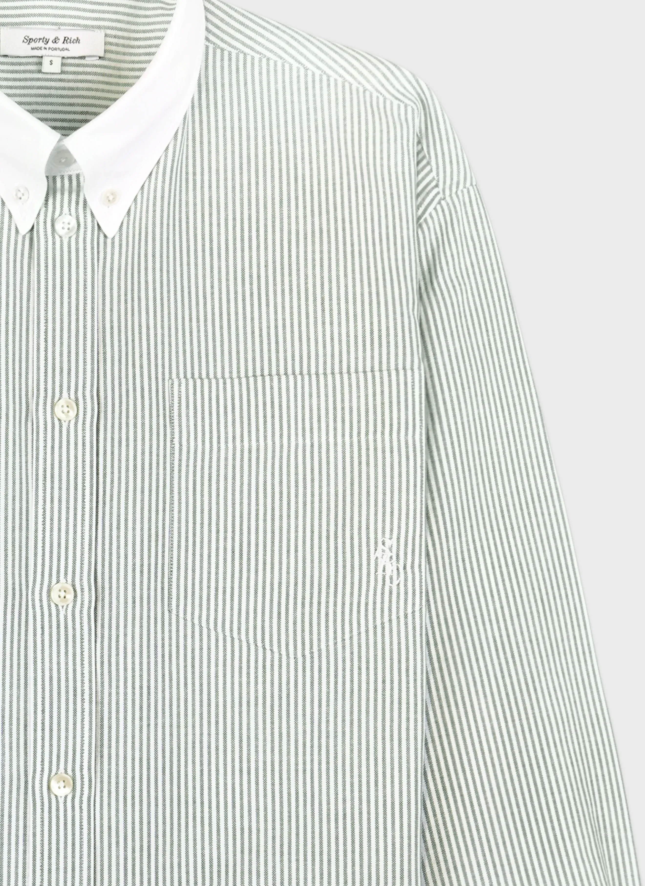 Рубашка SRC Oversized Oxford Shirt Forest striped