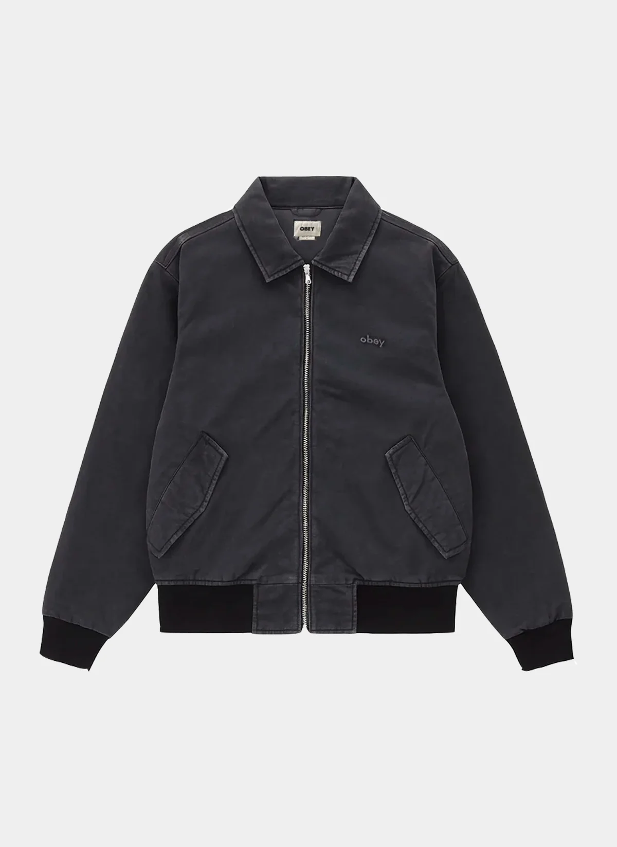 Бомбер Florien Bomber Black Faded Wash