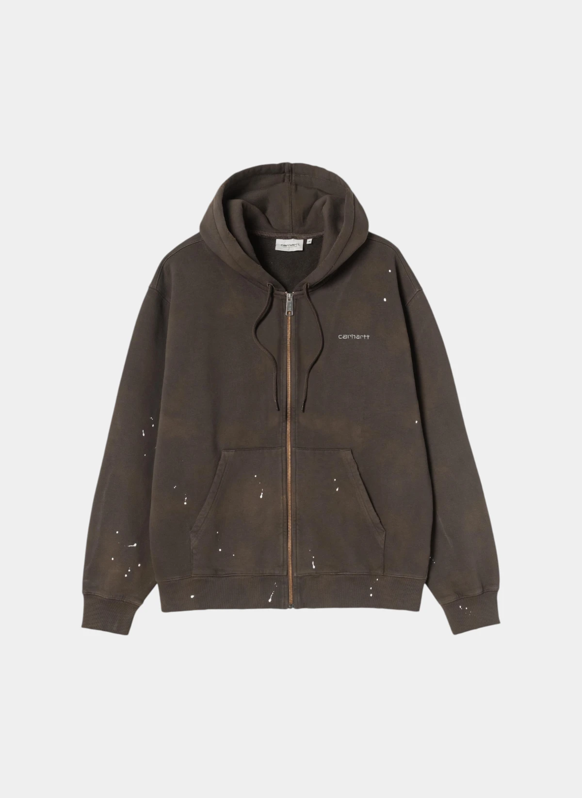 Худи на молнии Hooded Painter Jacket Tobacco (Destroy Wash, Splatter)