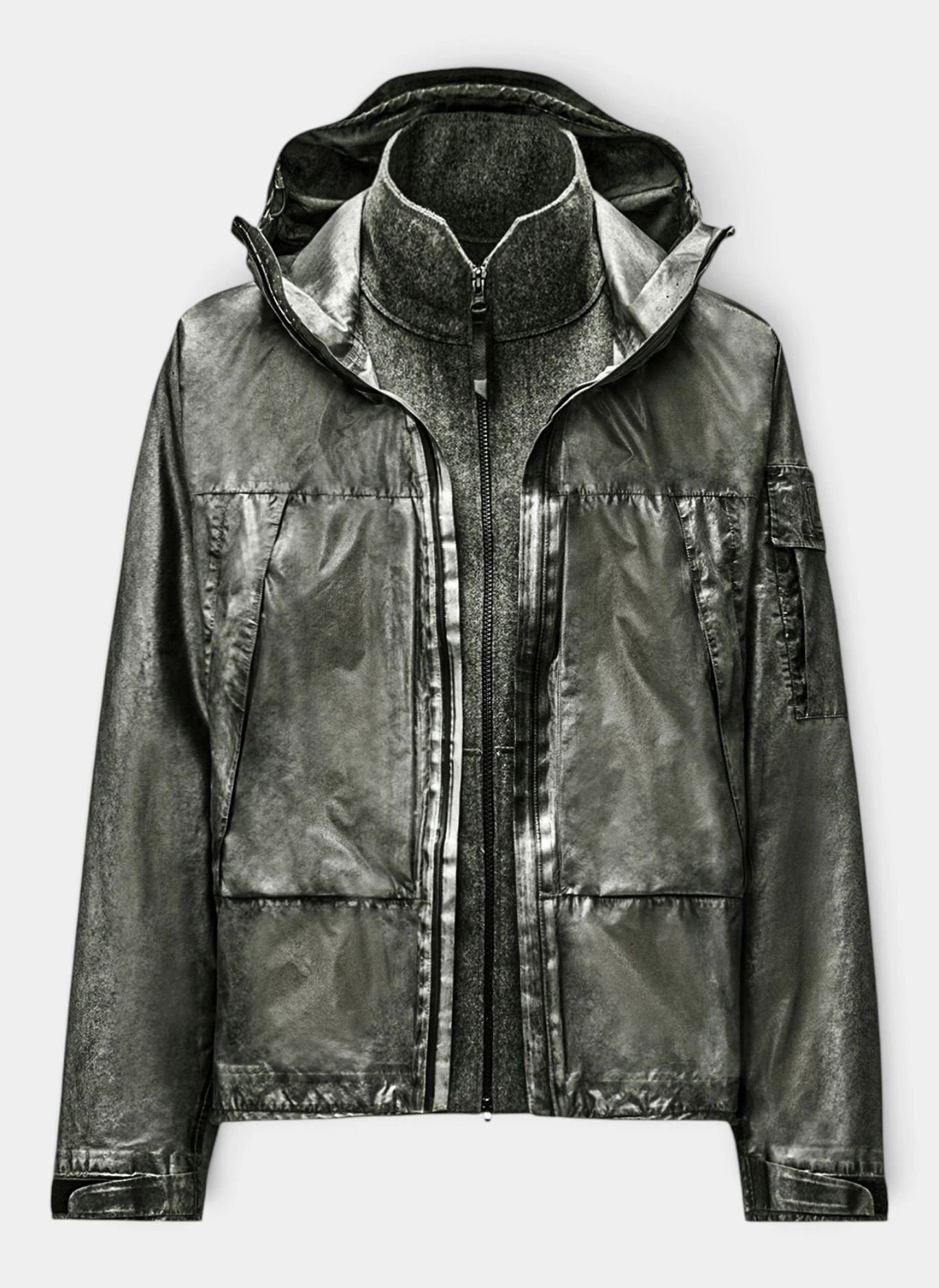 Куртка Metropolis Series Nano Titanium Re-Colour Hooded Jacket Silver