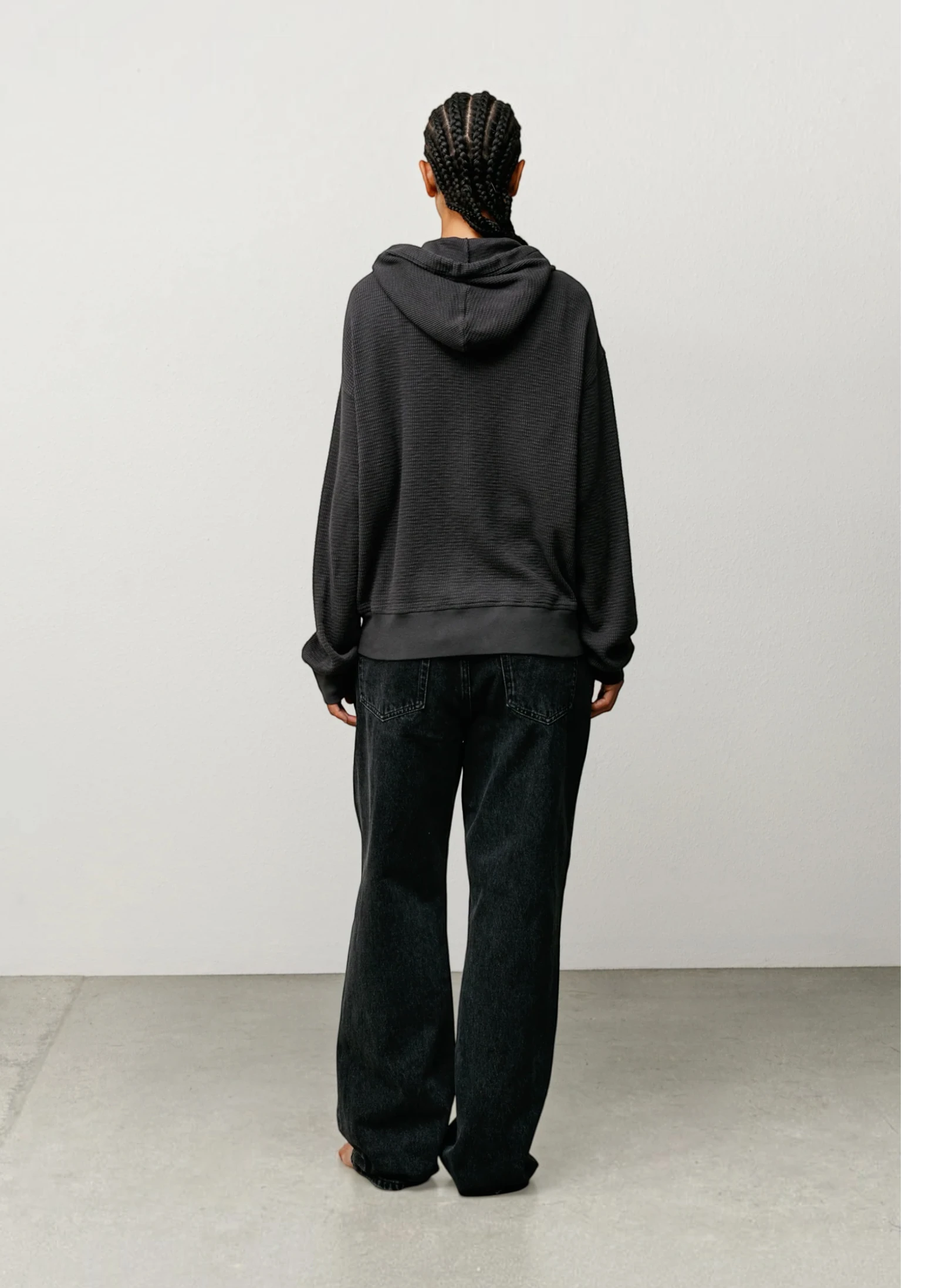 Худи на молнии Light Weight Thermal Hood Faded Black