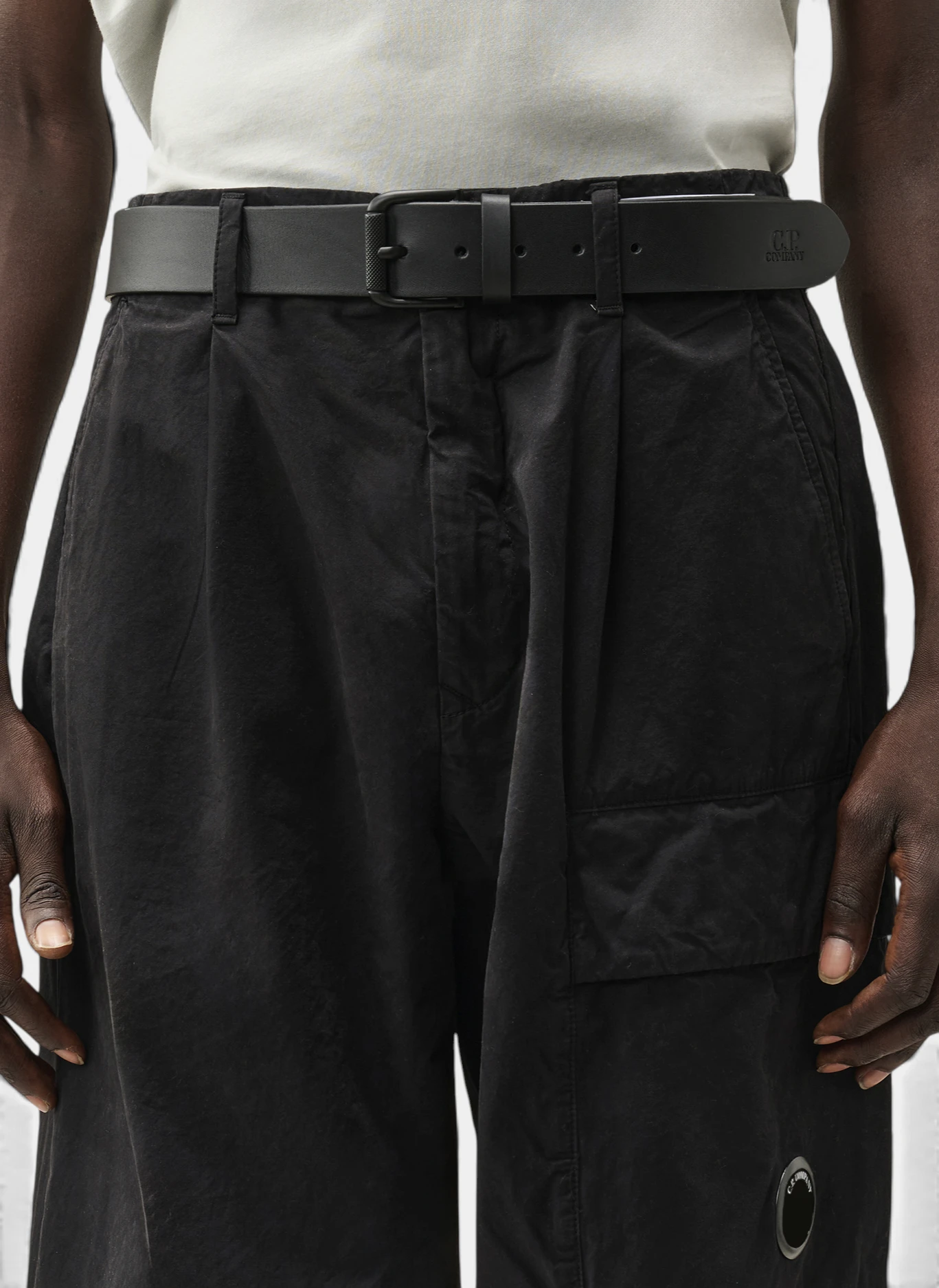 Ремень Leather Logo Belt Black