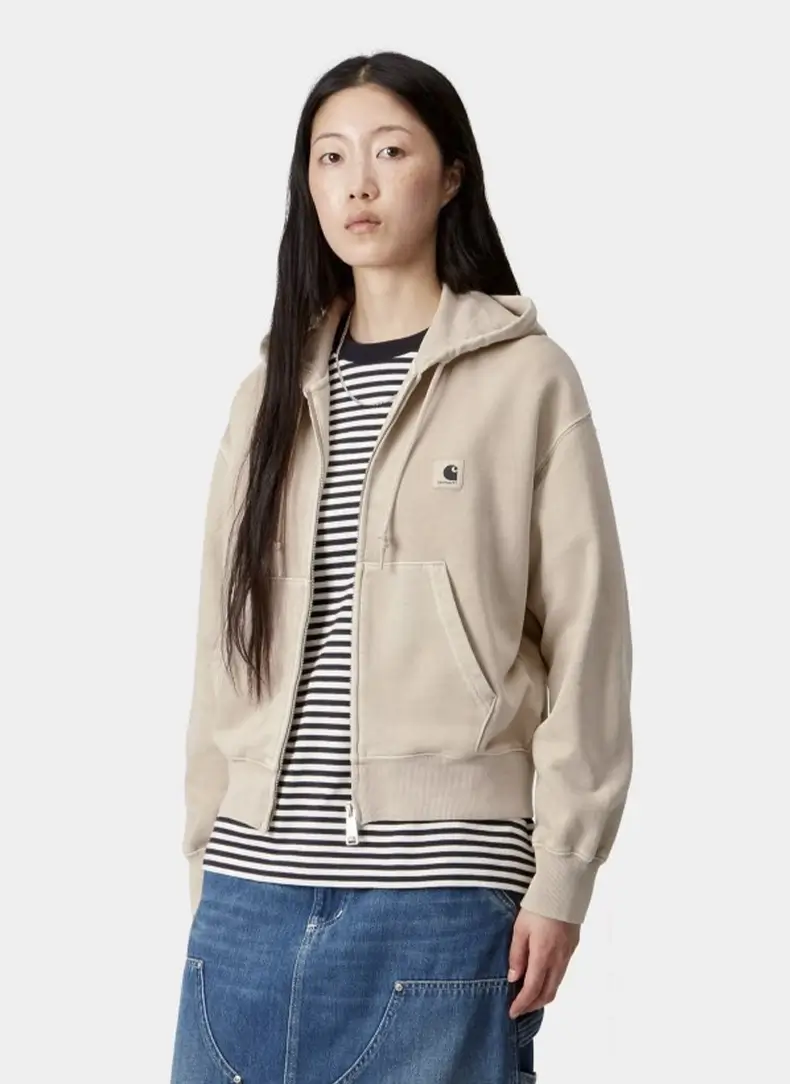 Худи на молнии женское W' Hooded Nelson Jacket Fleur De Sel (Garment Dyed)