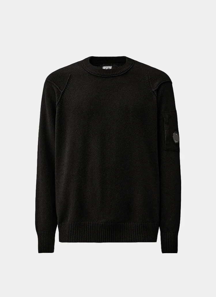 Свитер Lambswool GRS Crewneck Lens Sweater Black
