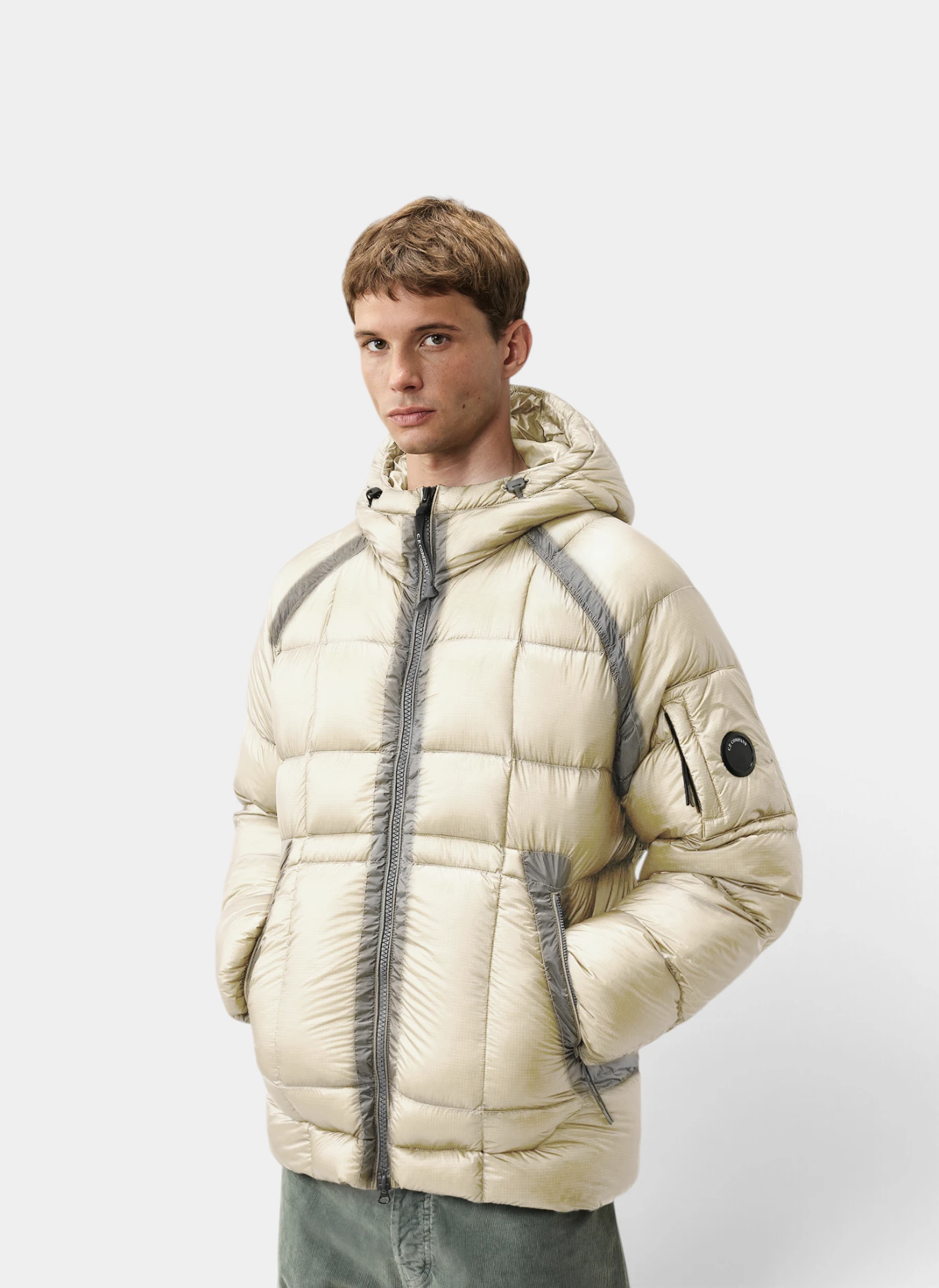Пуховик D.D. Shell Hooded Down Jacket Silver Birch