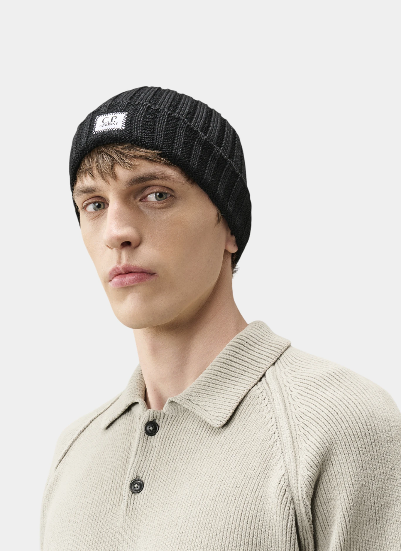 Шапка Extrafine Merino Wool Logo Beanie Black