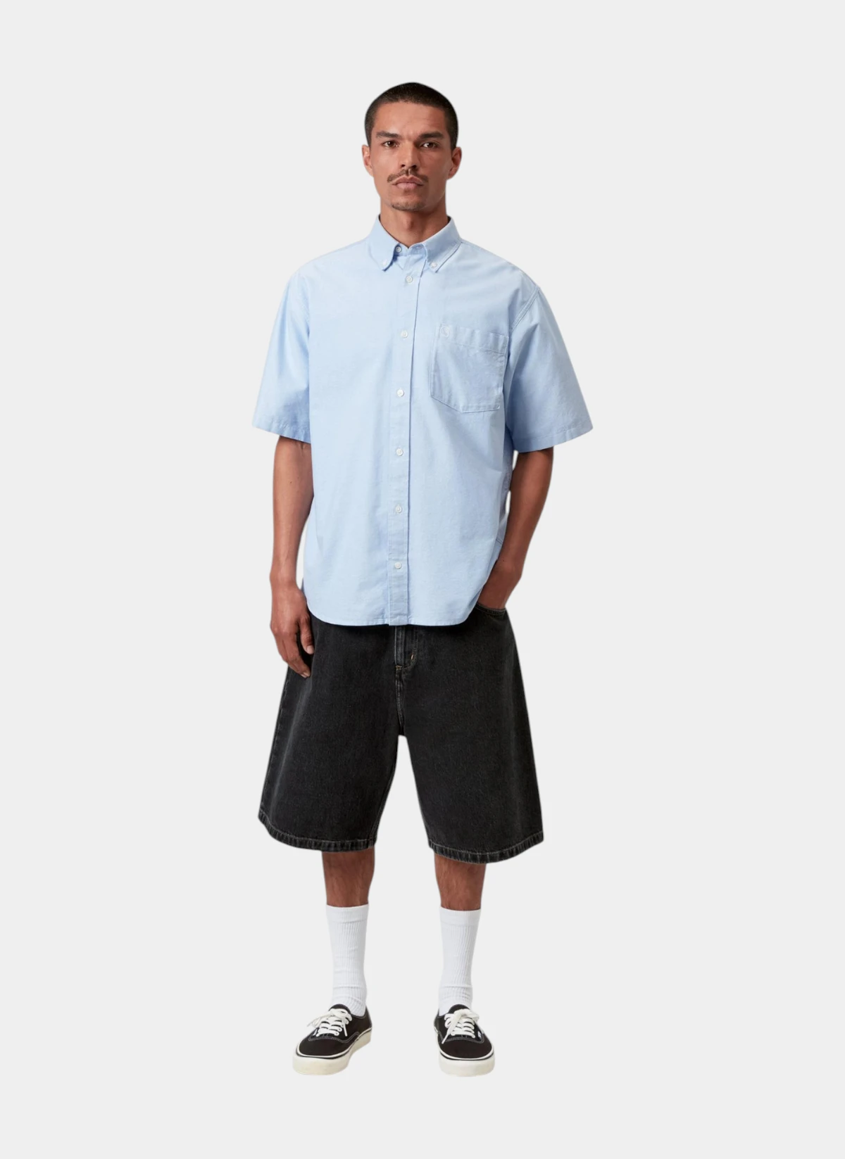Шорты Brandon Short Black (Stone Washed)