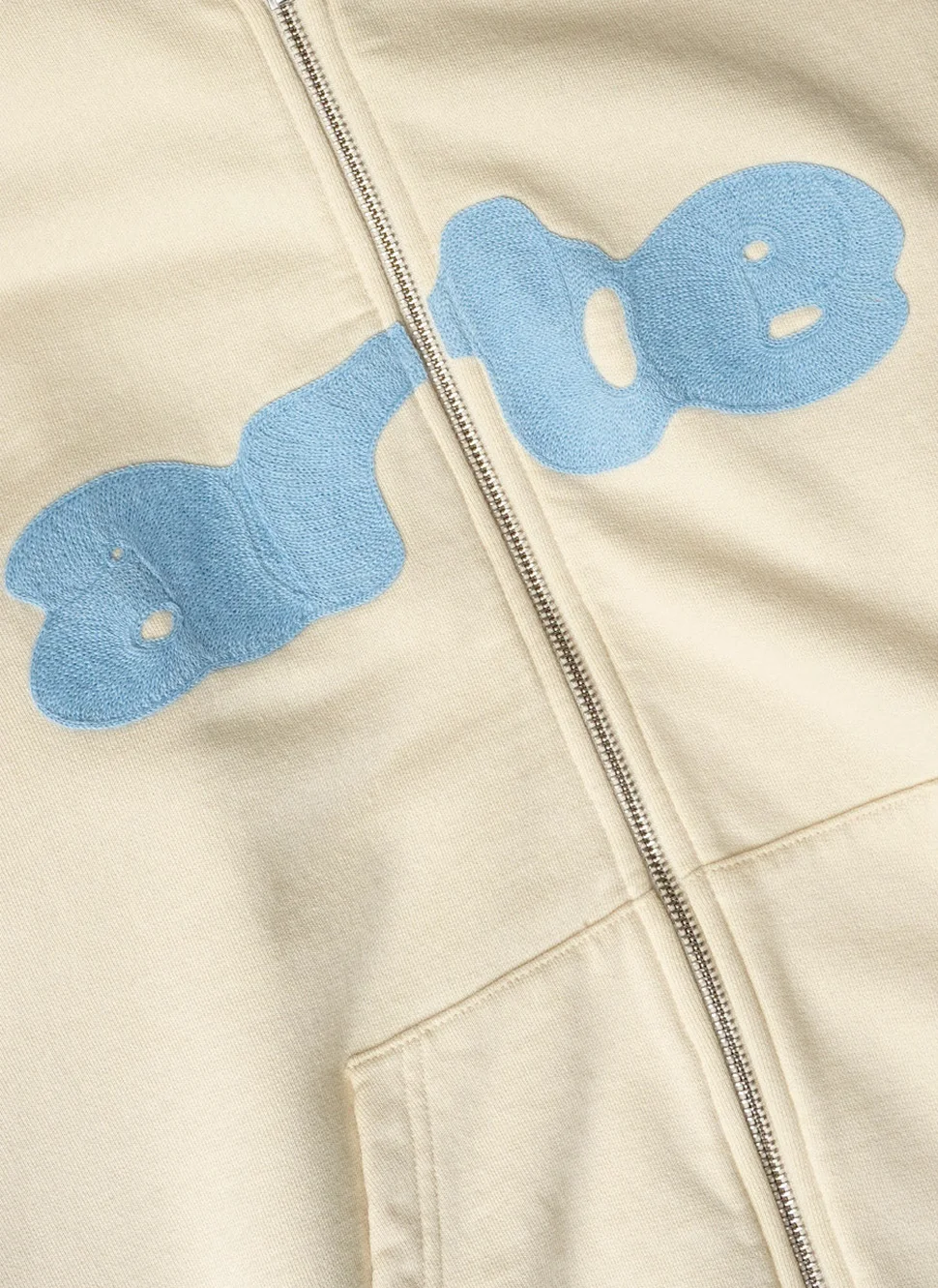 Худи на молнии Embroidery Zip Hoodie