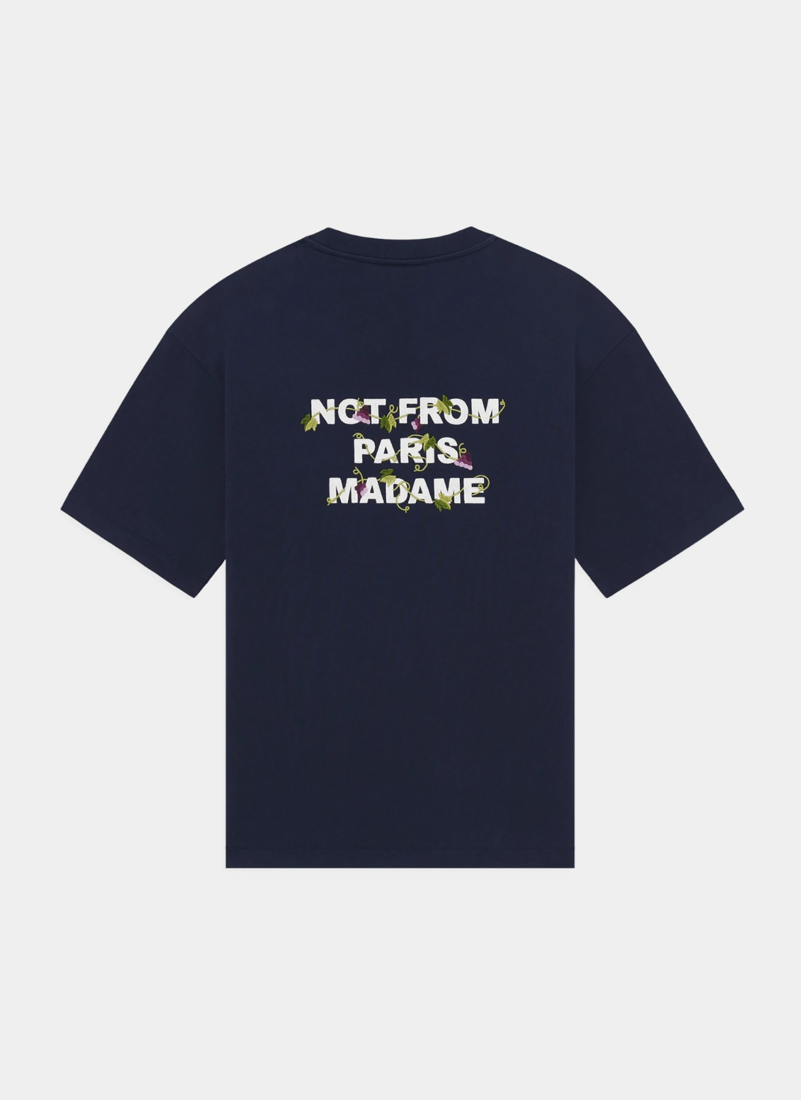 Футболка Vine Embroidered Slogan T-shirt Navy