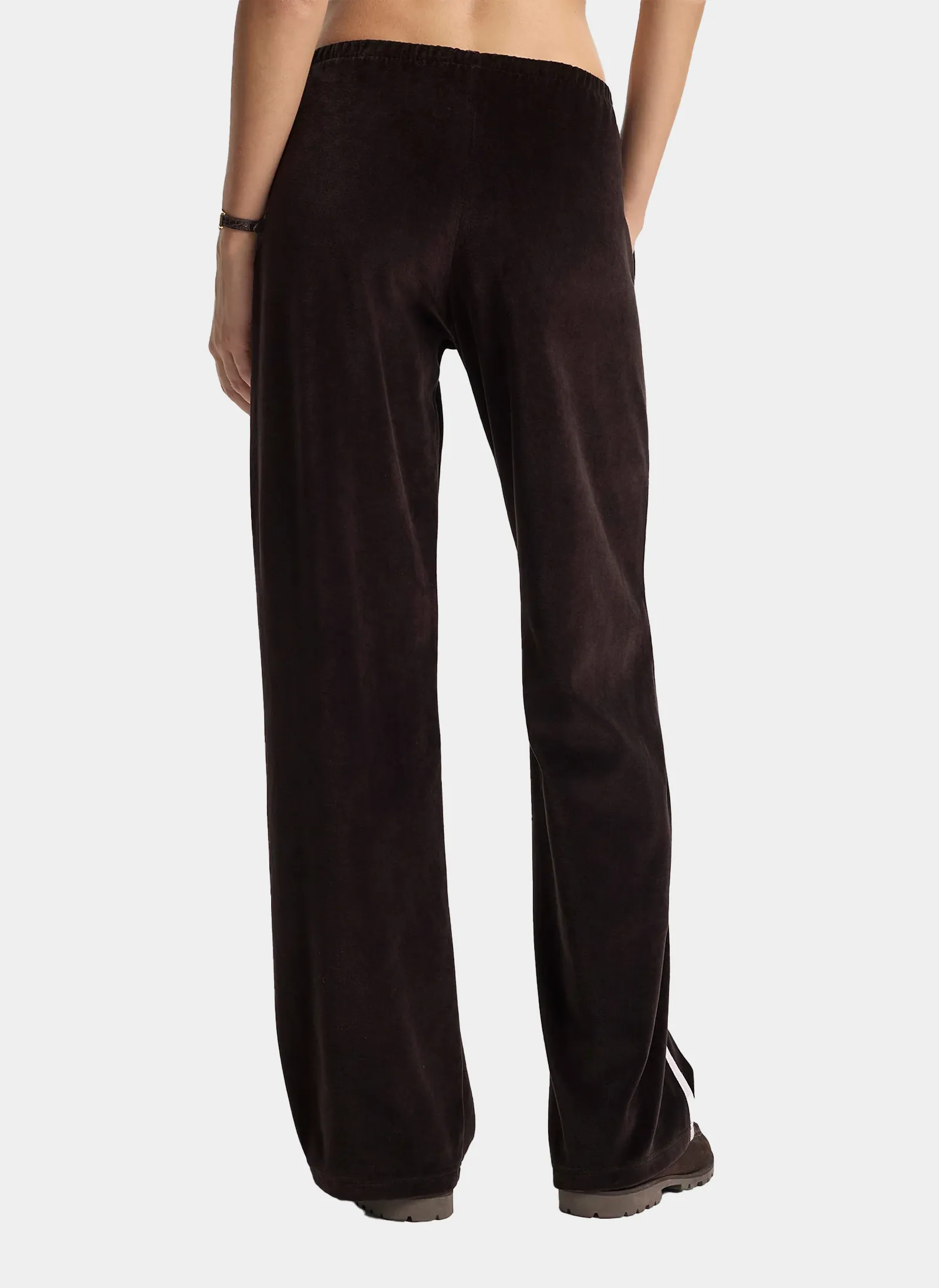 Брюки NY Crest Velour Sweatpant Chocolate