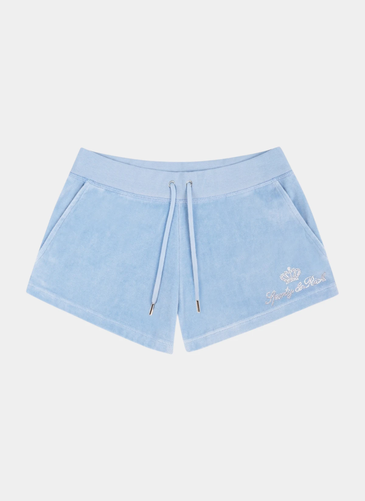 Шорты Juicy Script Velour Short Sky Blue