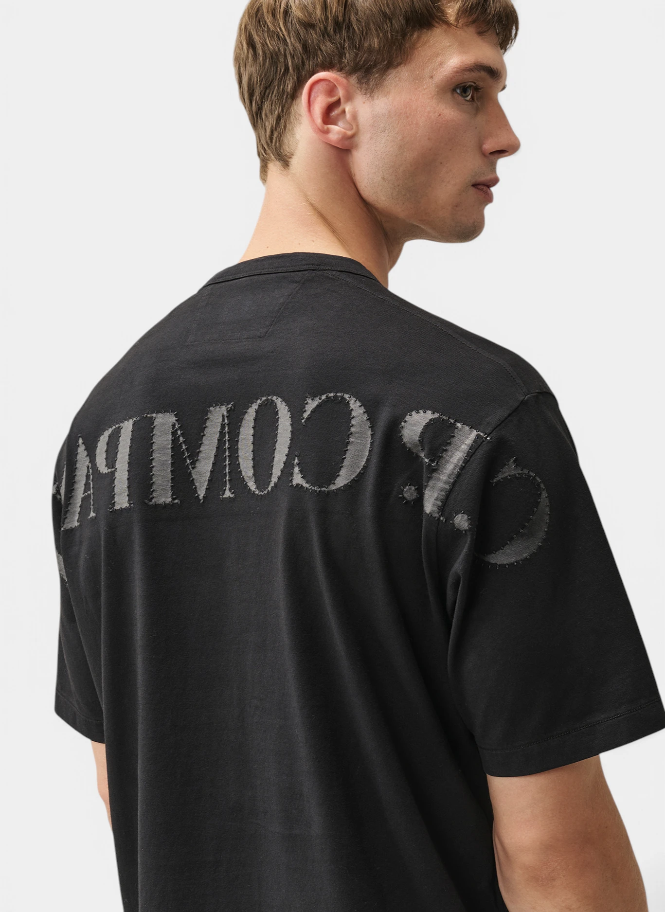 Футболка Open End 20/1 Jersey Short Sleeve Logo T-Shirt Black