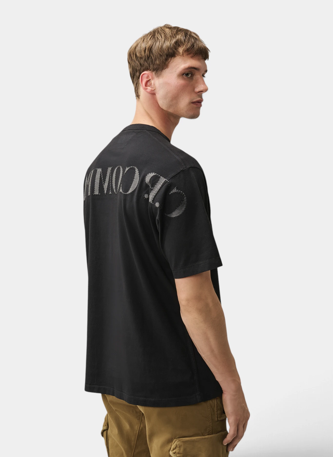 Футболка Open End 20/1 Jersey Short Sleeve Logo T-Shirt Black