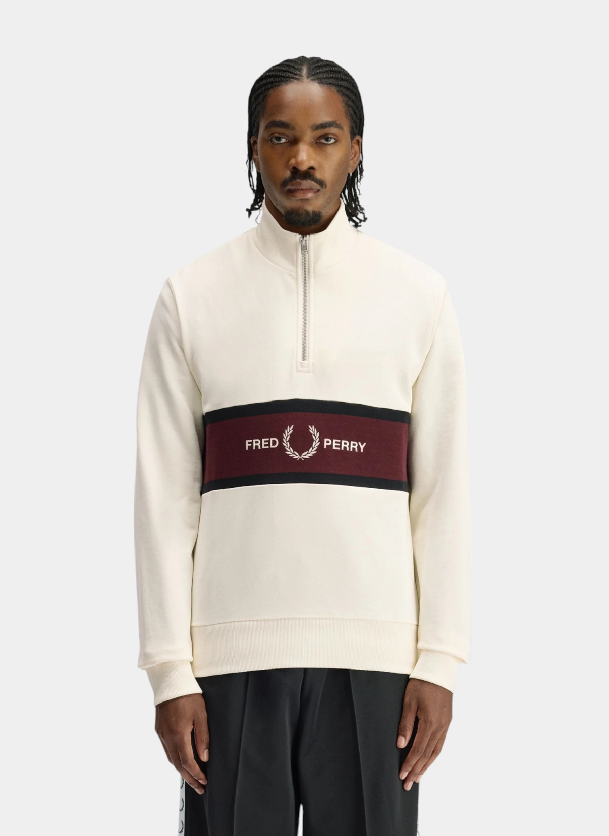Свитшот Embroidered Panel Half Zip Swe 560
