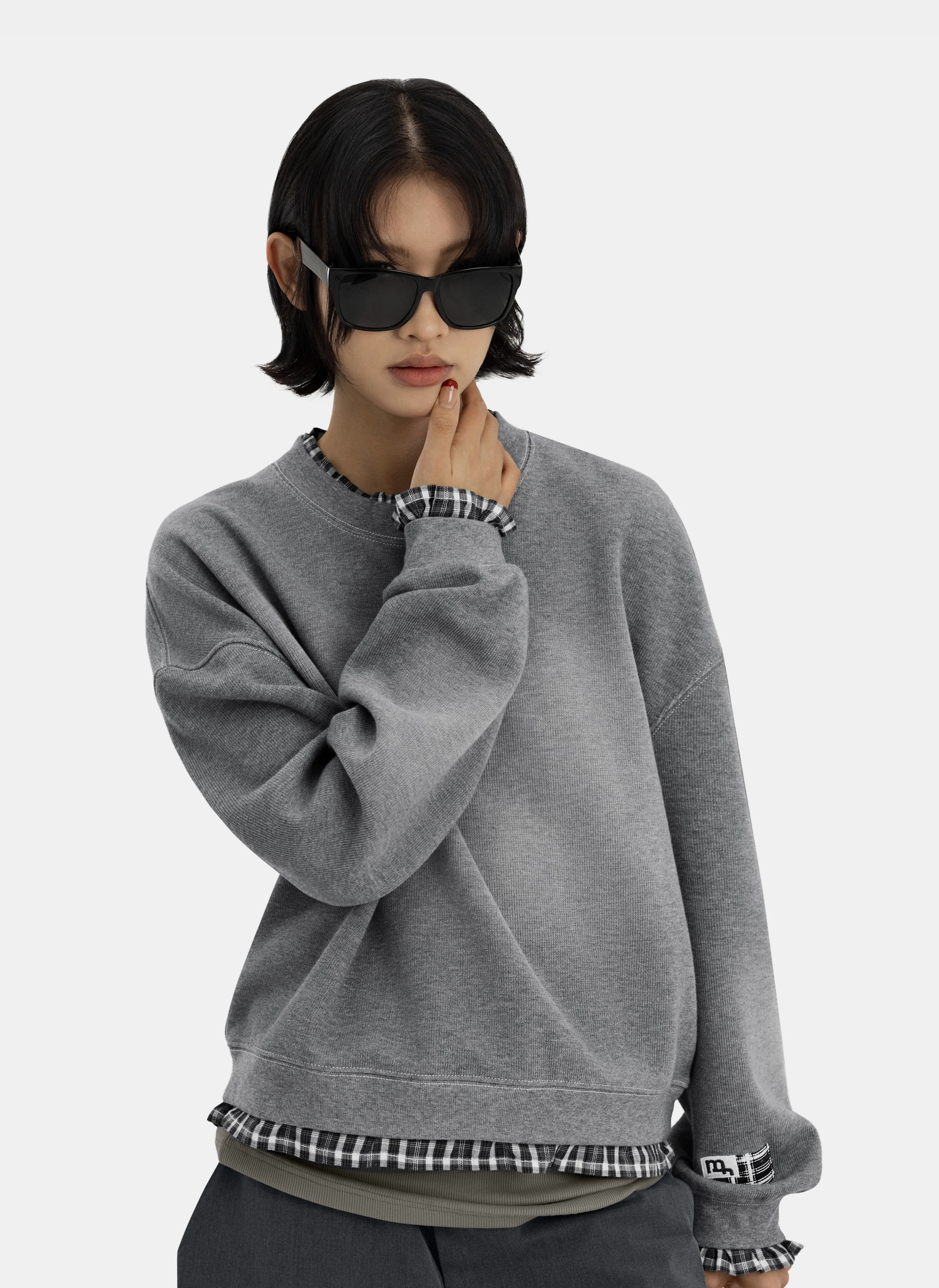 Свитшот Layered Sweatshirt Melange