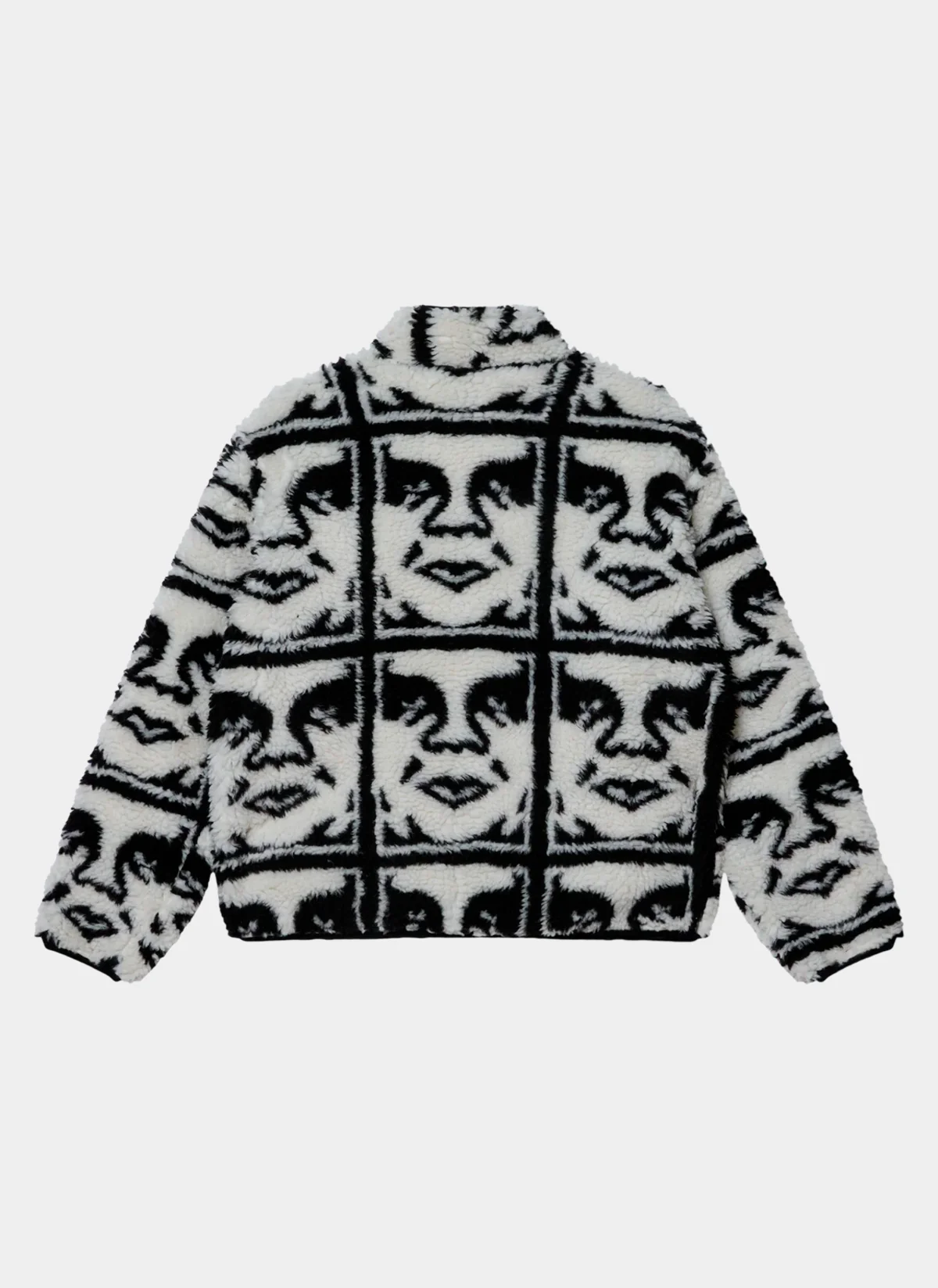 Куртка Obey Repeated Icon Sherpa Jacket Black Multi