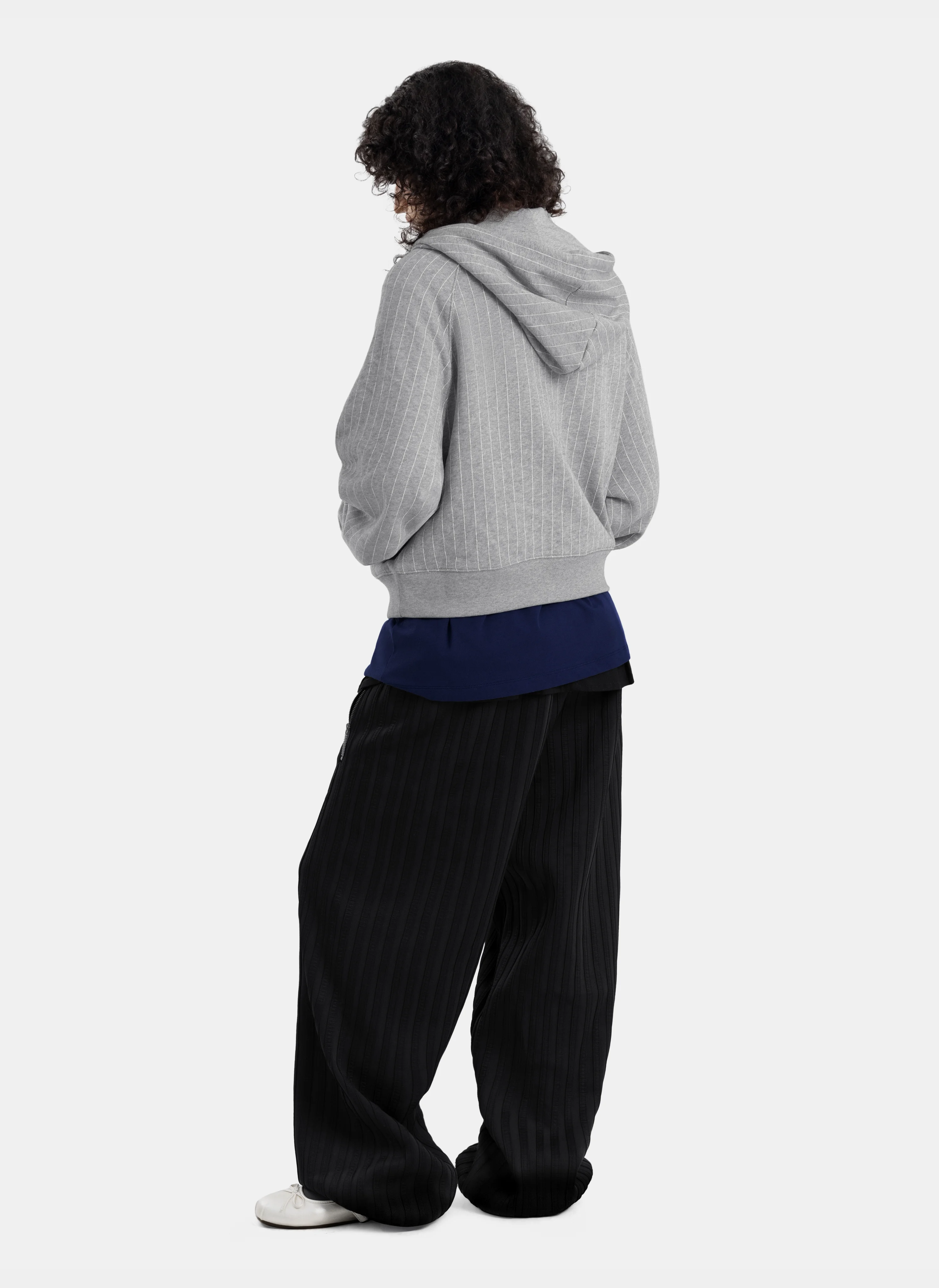 Худи на молнии Striped Hoodie Melange