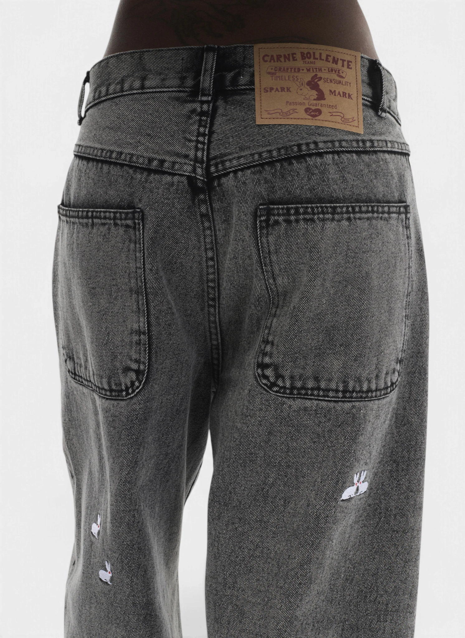 Джинсы A Billionhare Denim Pants Washed Black
