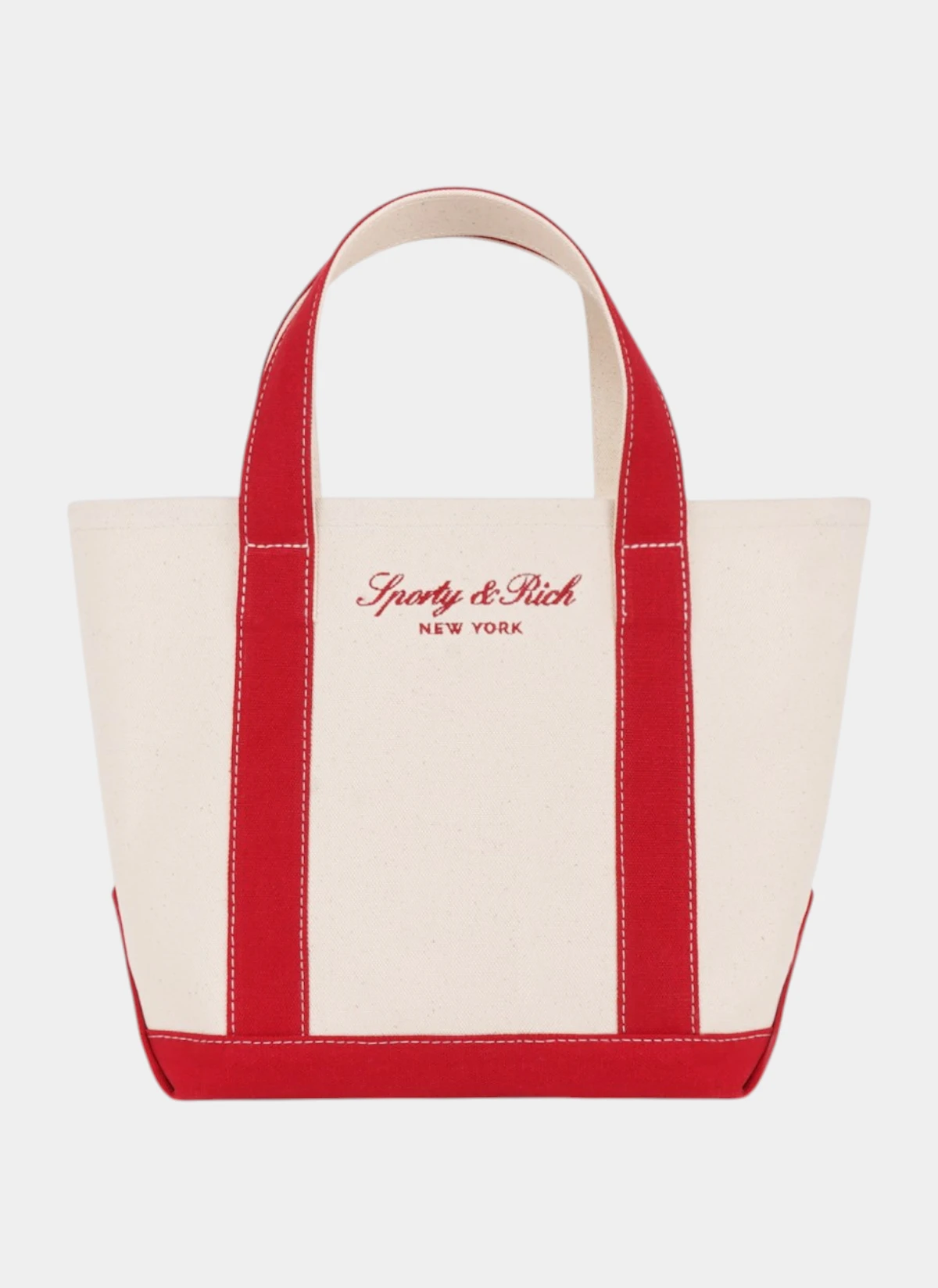 Сумка Signature NY Logo Medium Tote Natural/Ruby