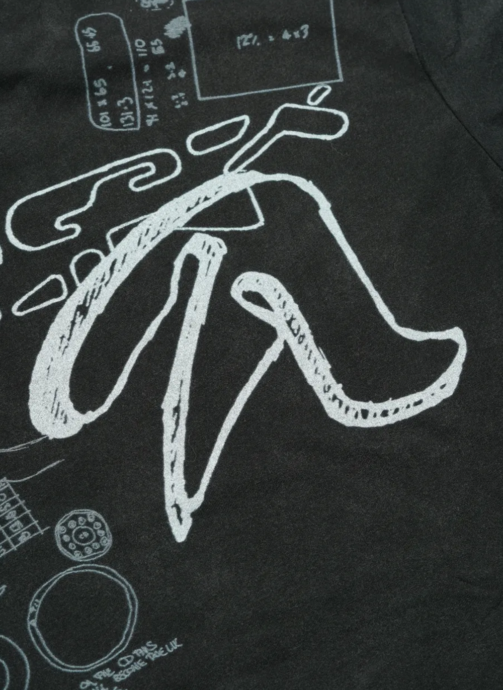 Футболка .Solutions + NUMBER 3 A—Sketch T-Shirt Old Black