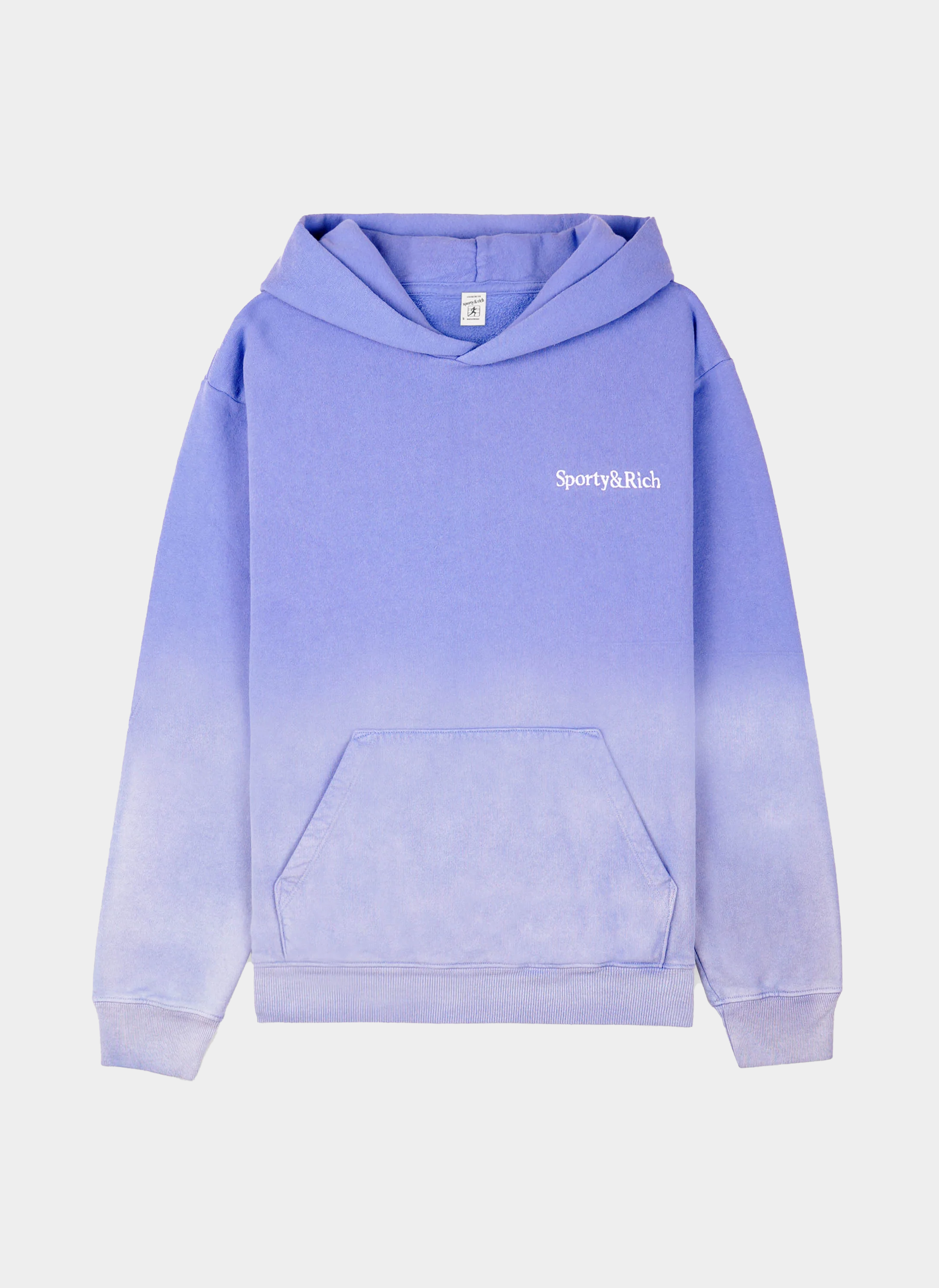 Serif Logo Embroidered Hoodie
