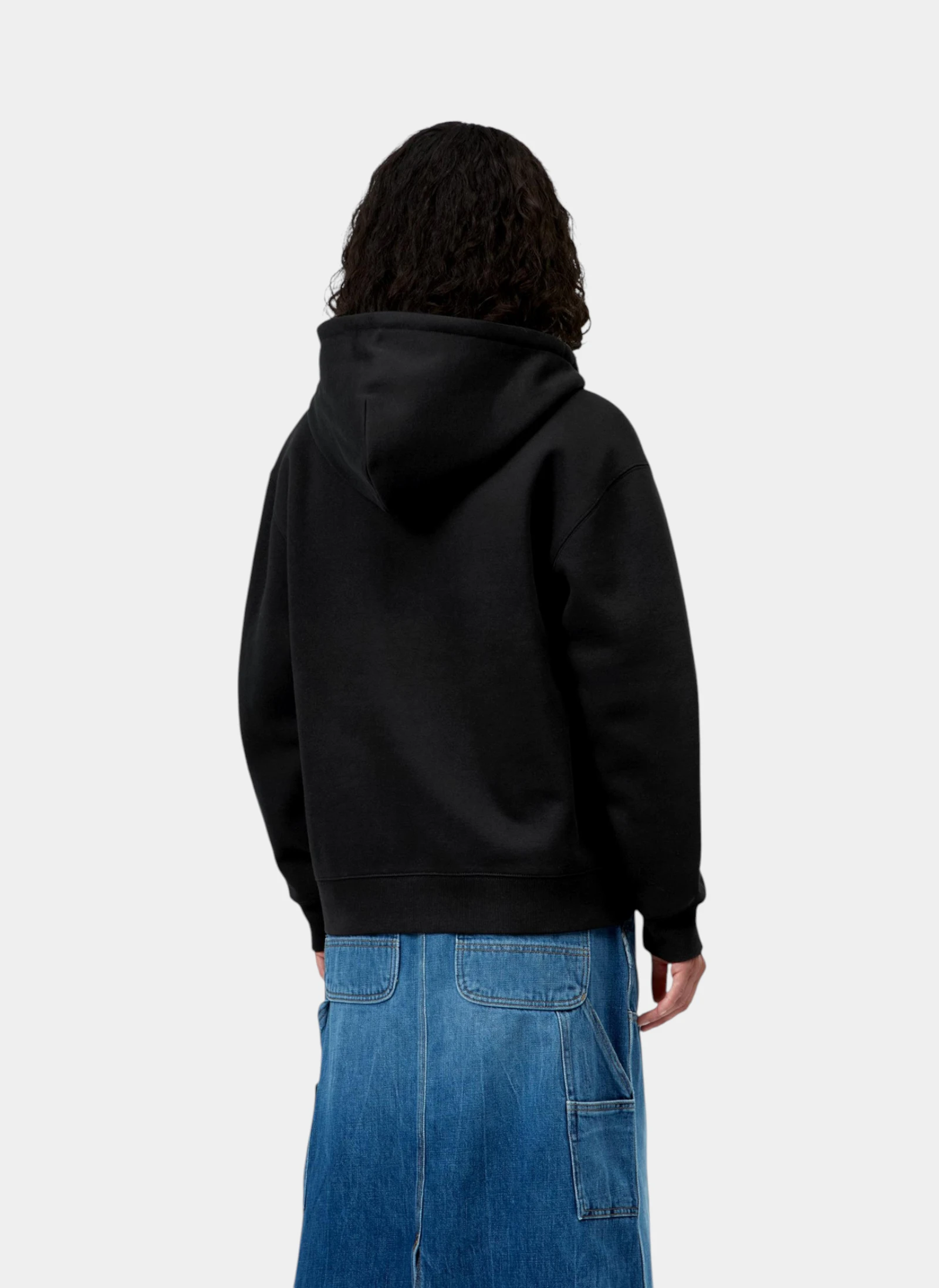 Худи на молнии женское W' HD Small Heart Patch Jkt Black / Black