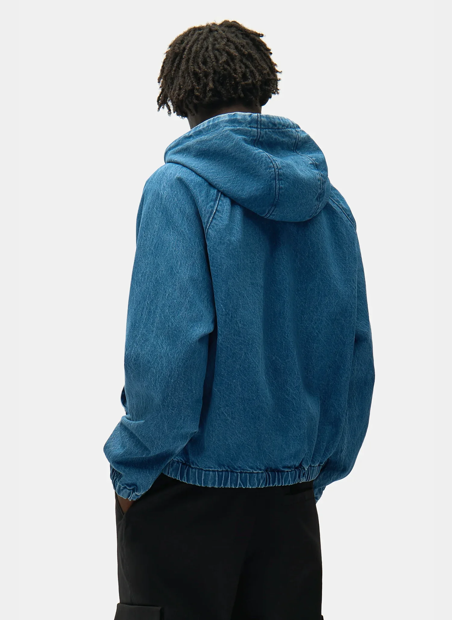 Куртка Split Logo Denim Hood Jacket Navy