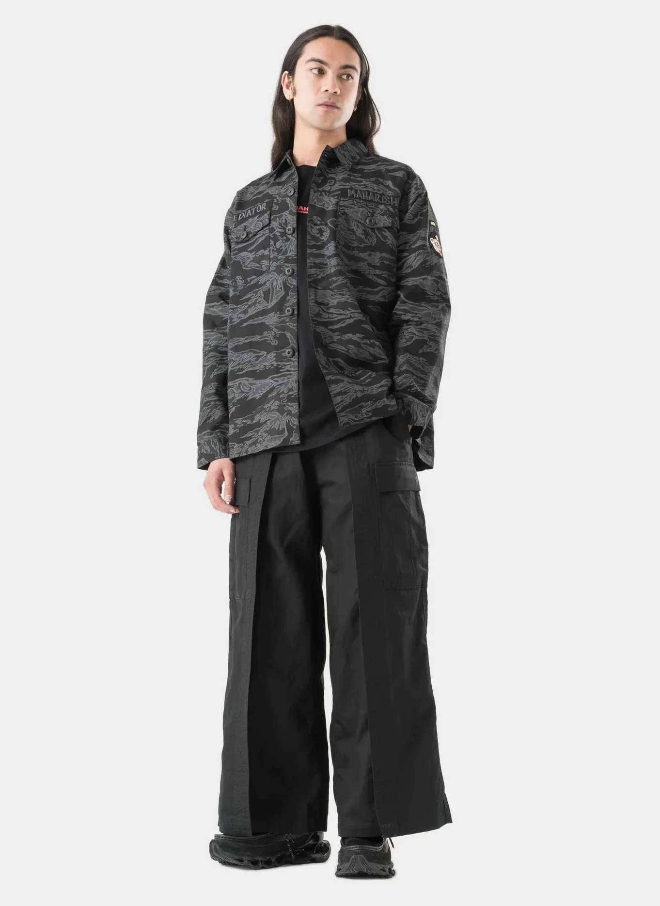 Рубашка Bonsai Tigerstripe L/S Utility Shirt  Subdued Night