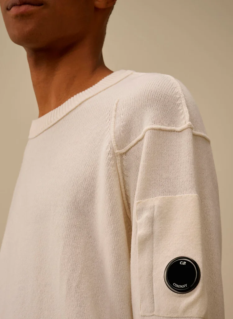 Свитер Lambswool GRS Crewneck Lens Sweater Gauze  White