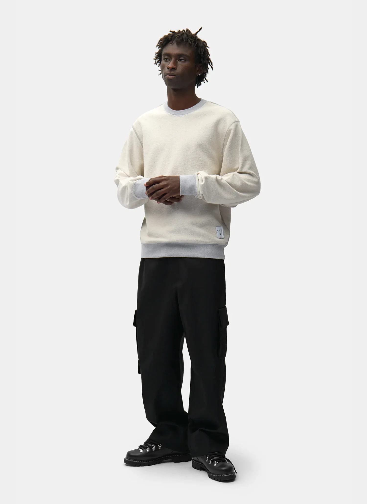 Свитшот Reversible Label Crewneck Grey