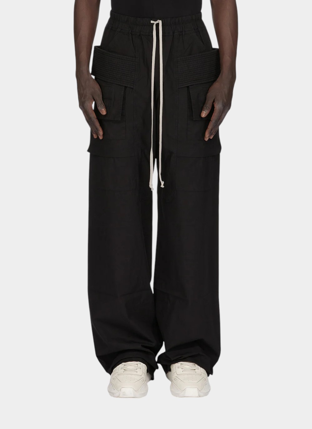Брюки Creatch Wide Cargo Drawstring Pants Black